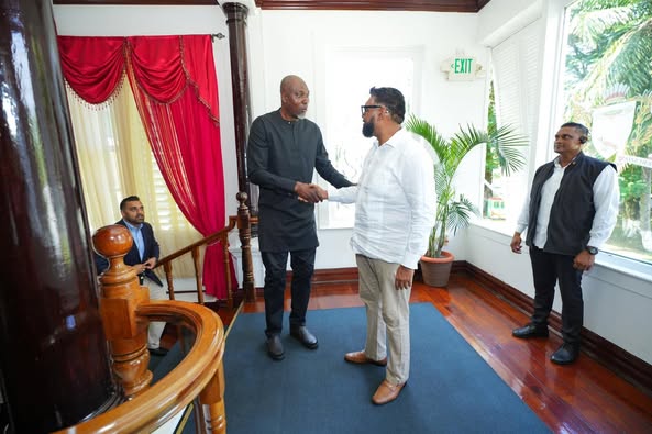 President Ali Meets NBA Hall of Famer Hakeem Olajuwon